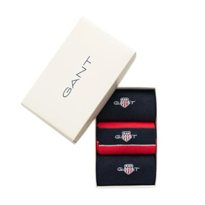 GANT 3-Pack Shield Tie Stripe Socks Gift Box